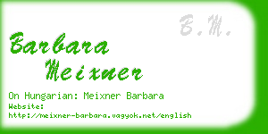 barbara meixner business card